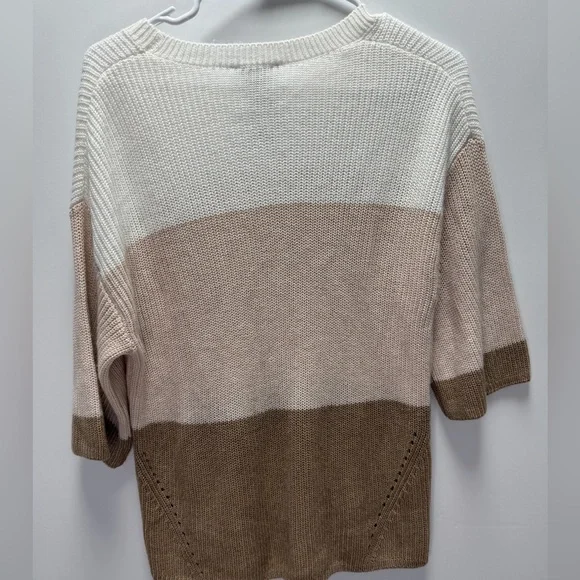 Matty M Color Block Elbow Sleeve Sweater size S - Picture 4 of 4